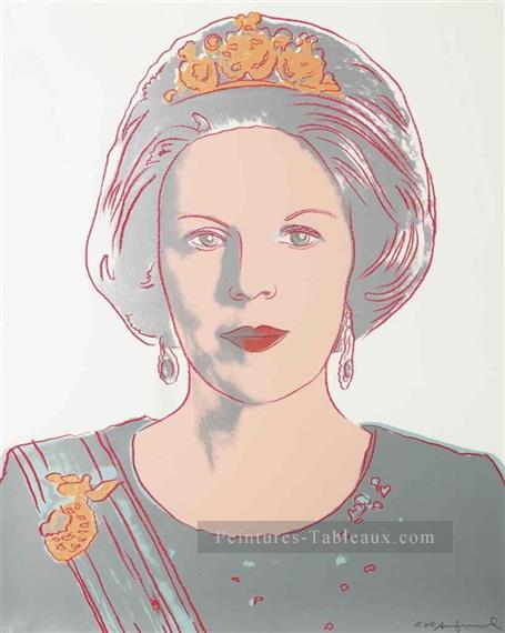 La reine Beatrix des Pays Bas de la reine régnante Andy Warhol Peintures à l'huile
